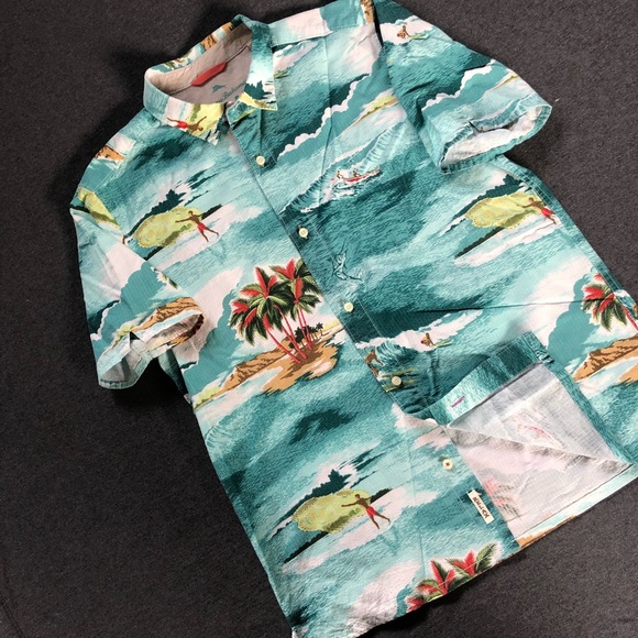 Tommy Bahama Island Hawaiian Shirt (modern fit) size M - Picture 6 of 7